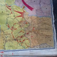 Стара карта,Отечествената война на България 1944-45г, снимка 3 - Антикварни и старинни предмети - 40688521