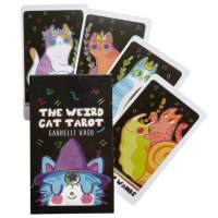 Таро карти с котки: White Cats Tarot & Black Cats Tarot & Weird Cat Tarot, снимка 8 - Карти за игра - 34171461