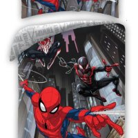 Оригинален детски спален комплект Spiderman Town / Спайдър-мен 100% памук, снимка 1 - Спално бельо и завивки - 43130464