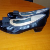 Caprice Нови дамски кожени обувки черни №38,5 H и стелка 25см, снимка 16 - Дамски елегантни обувки - 29050105