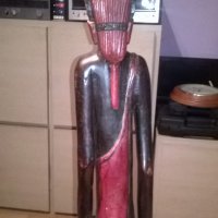 афро мъж-дървена фигура-92см-5кг-внос швеицария, снимка 7 - Колекции - 26377075