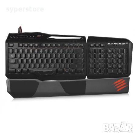 Клавиатура Геймърска USB Mad Catz STRIKE 3 RGB подсветка Gaming Keyboard, снимка 1