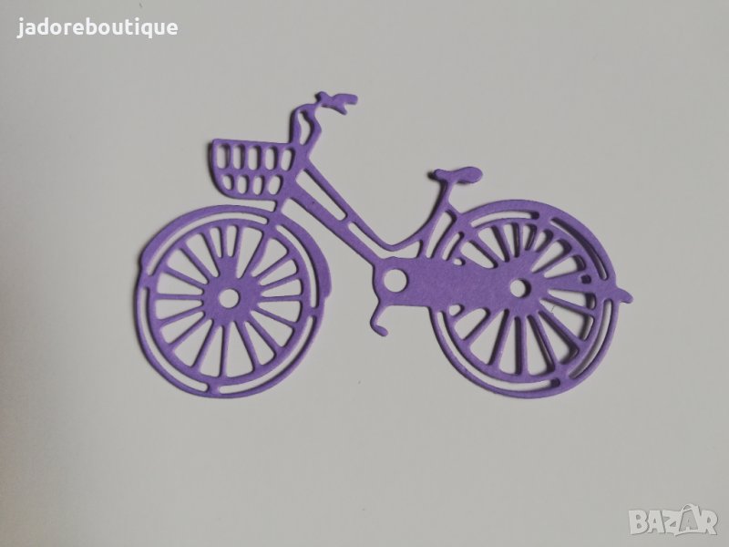 Елемент от хартия велосипед колело скрапбук декорация , снимка 1