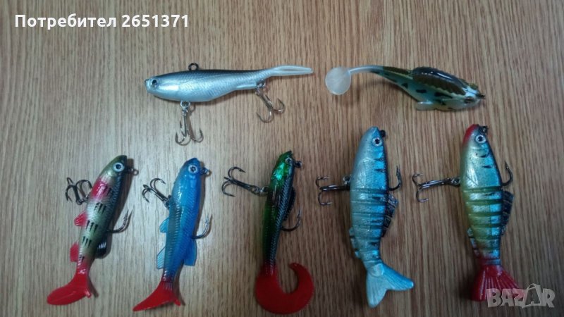 Комплект от 7 броя силиконови примамки - 25 лв., снимка 1