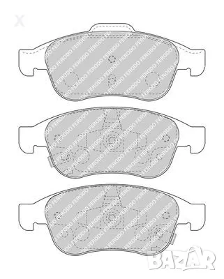 FERODO FSL1463 НАКЛАДКИ ПРЕДНИ AUDI A3, TT / SEAT Toledo, Leon / SKODA Octavia / VW Golf, Bora,, снимка 1