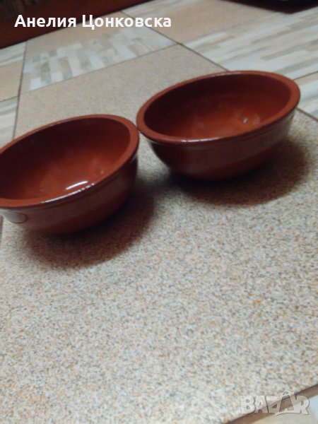 Масивни старинни керамични паници, снимка 1