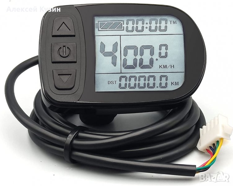 Дисплей за електрически велосипед LCD KT5 24V、36V、48V SM Plug, снимка 1