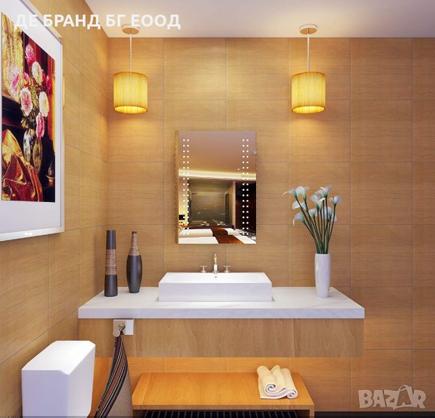 Огледало за баня с ЛЕД осветление JD-JG2010, снимка 1