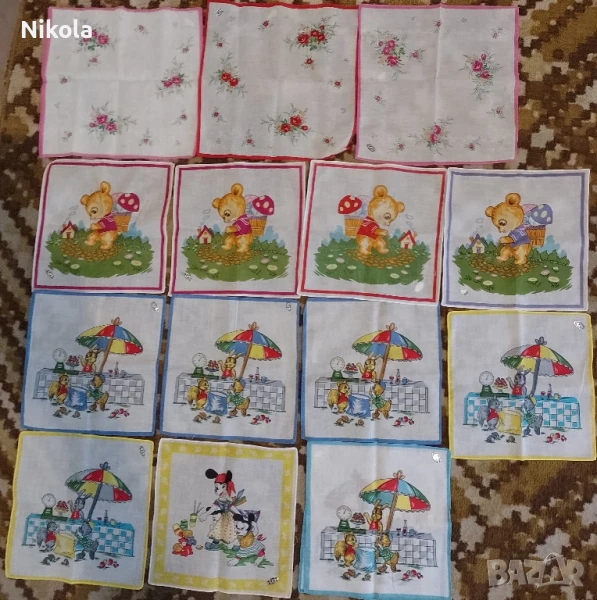 Винтидж детски кърпички, снимка 1