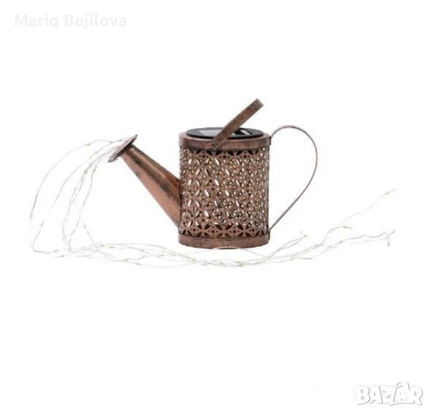 Декоративна соларна лампа със светлинни спринклери – ефект „водопад“, 60 LED, топла бяла светлина, снимка 1