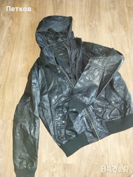 Мъжко кожено яке Зара, снимка 1