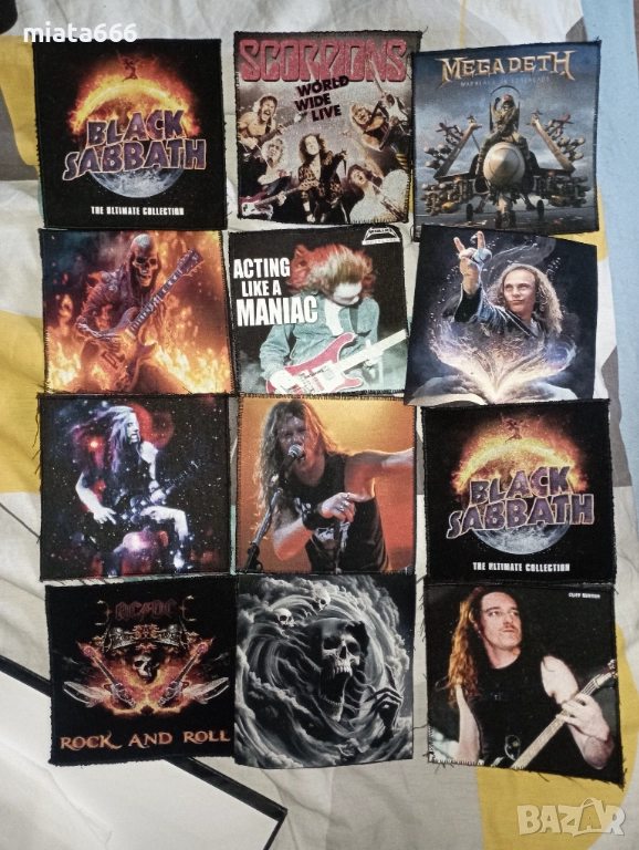 Нашивки на рок изпълнители, снимка 1