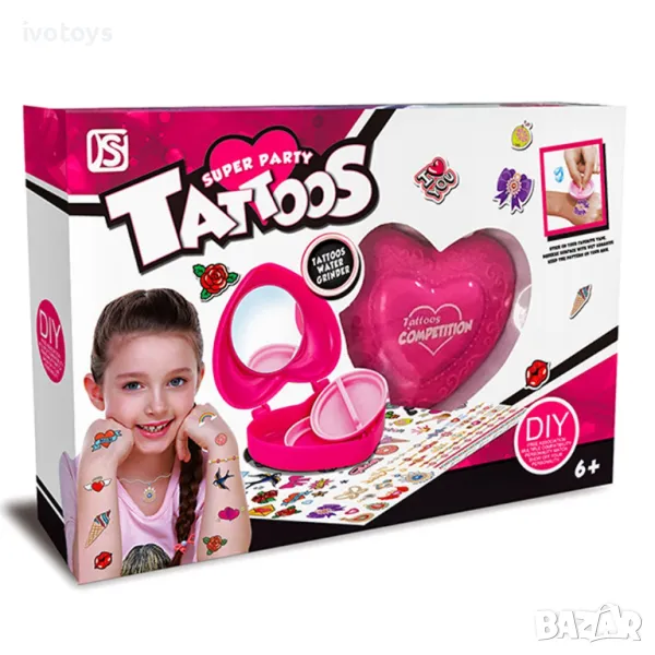 Детски комплект татуировки - Код 3875, снимка 1