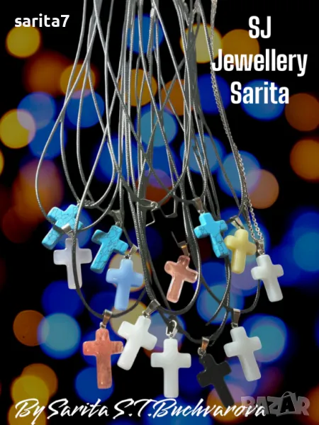 Авторски и уникални колиета с кръстче за всеки повод , снимка 1