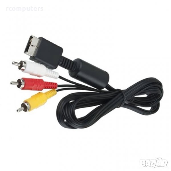 Кабел за Playstation PS PS2 PS3 - AV 3RCA, снимка 1