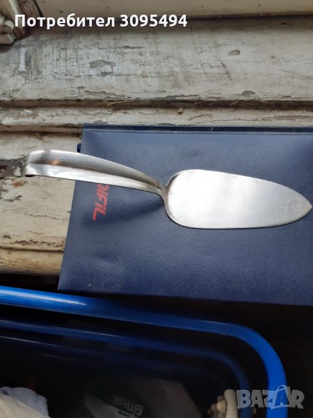 ШПАТУЛА за ТОРТА. ПОСРЕБРЕНА 90 МИКРОНА., снимка 1