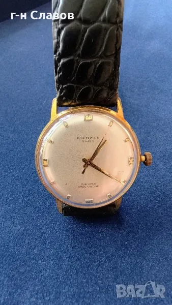 Механичен Kienzle - Gold plated*, 1970 година! Отличен екземпляр!, снимка 1