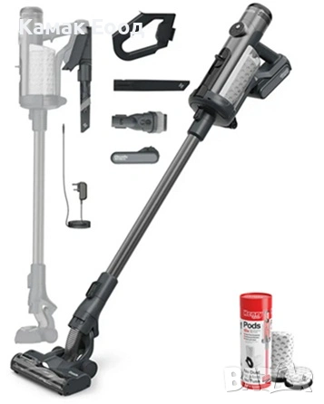 Промоция! Вертикална прахосмукачка с акумулаторна батерия Henry Quick 100 Grey Numatic , снимка 1