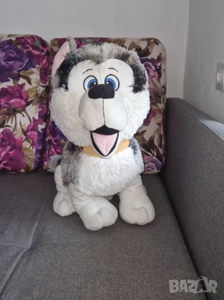 Плюшено куче хъски 54см, снимка 1