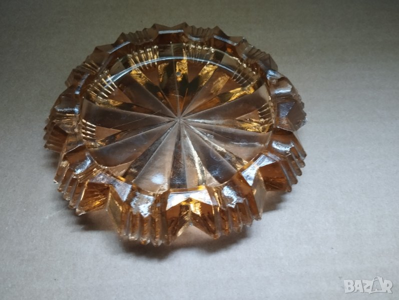 Кристален пепелник арт деко, снимка 1