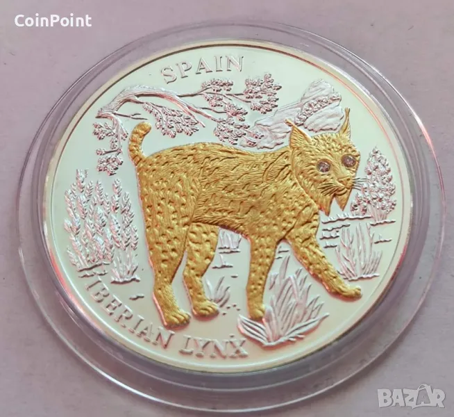 Сребърна монета Рис 10$ с диаманти , снимка 1