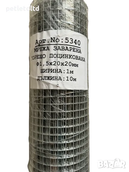 Мрежа електро-заварена за изработка на клетки за птици, зайци, кучета 20 мм Х 20 мм - 10 кв.м., снимка 1