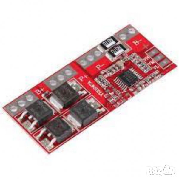 BMS 4S Контролер за зареждане на литиево йонни батерии, зарядно за 4 клетки, снимка 1