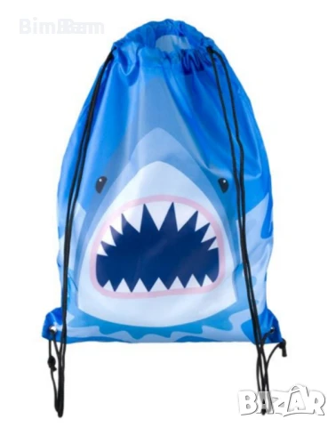 Раница Зелен Динозавър / Черна раница Gaming / Blue Shark / акула, снимка 1