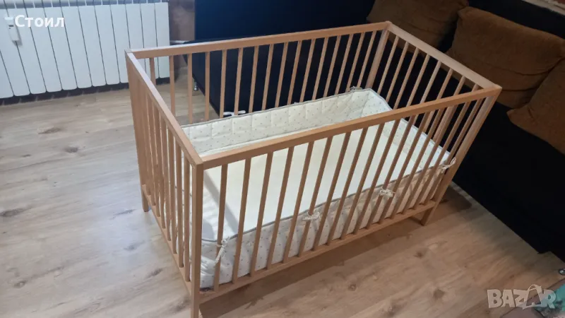 IKEA Креватче + матрак + протектор + обиколник, снимка 1