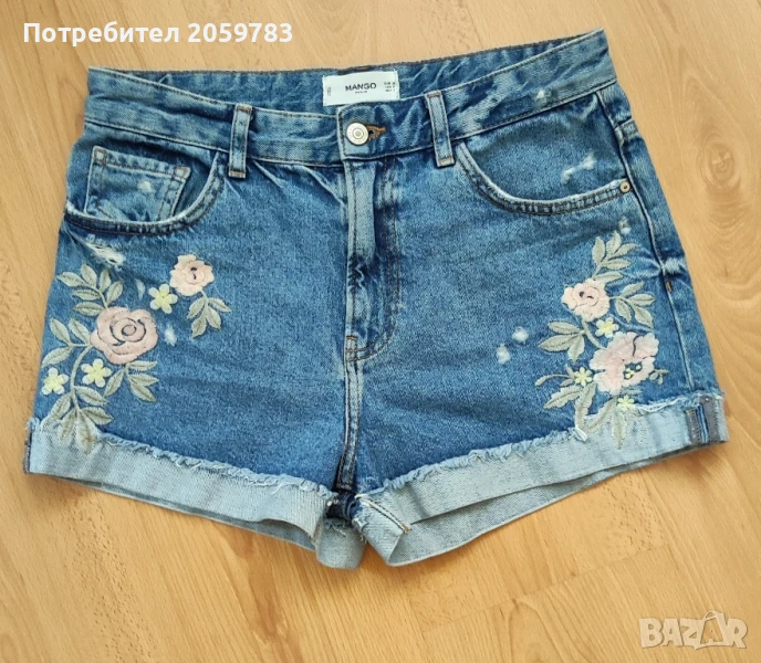 дамски дънкови панталонки MANGO, снимка 1