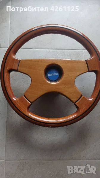 Махагонов дървен волан за Мазда, снимка 1