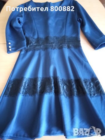 синя рокля С размер за сезона, снимка 1