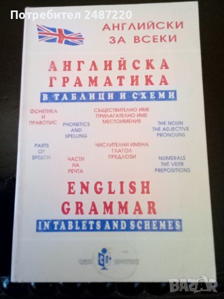 Английска граматика в таблици и схеми ИК Санопротект, снимка 1