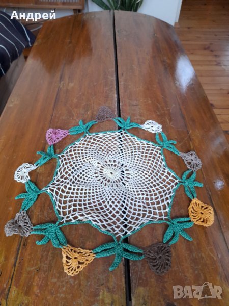 Стара плетена покривка #24, снимка 1