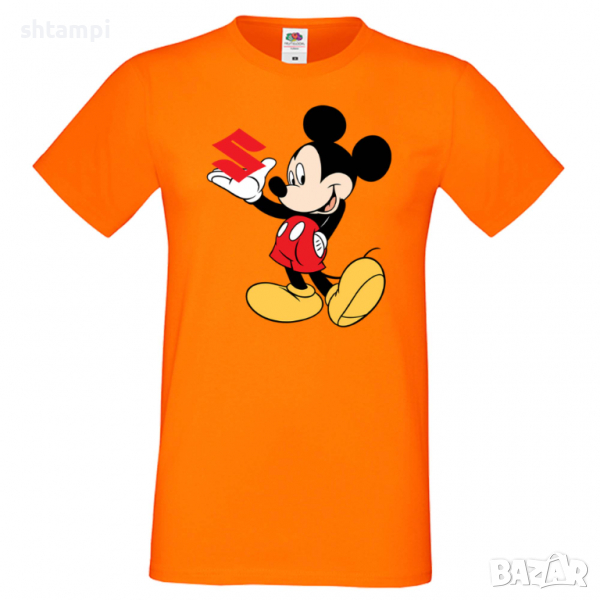 Мъжка тениска Mickey Mouse Suzuki Подарък,Изненада,Рожден ден, снимка 1