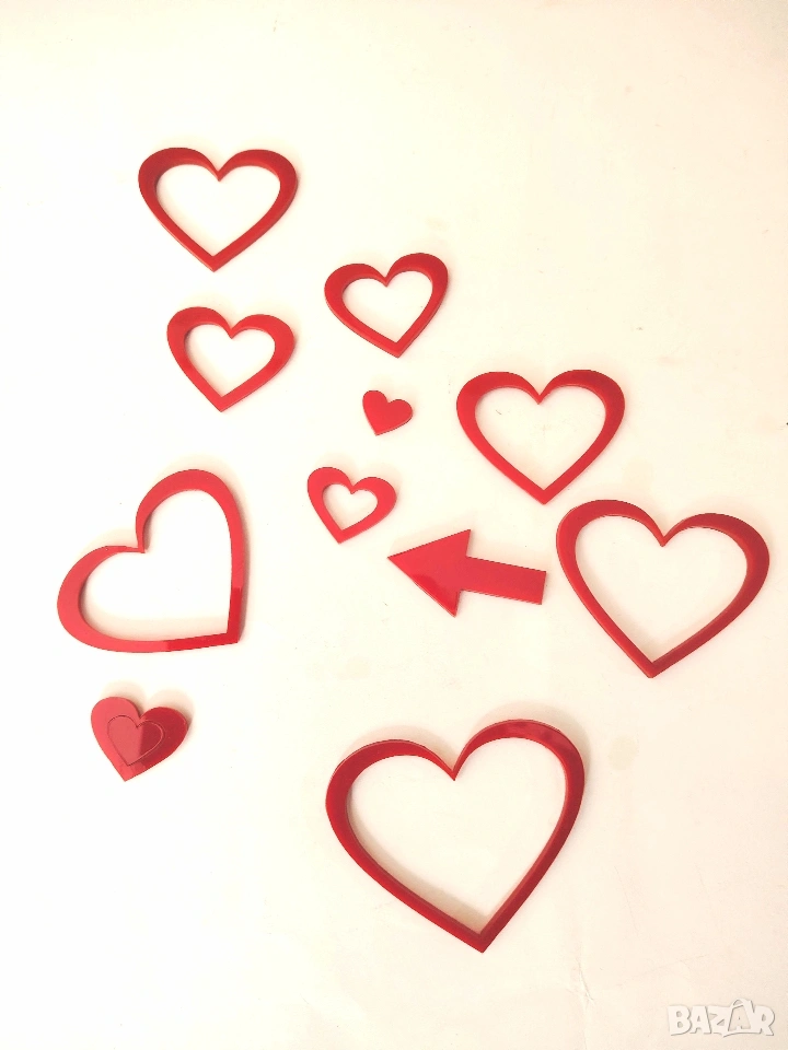 пластмасови сърца за декорация, направи си сам пороект, снимка 1