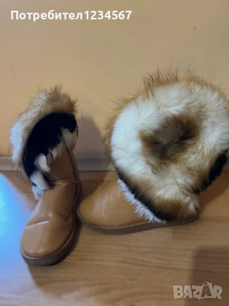 Нови ботуши с еко косъм, снимка 1