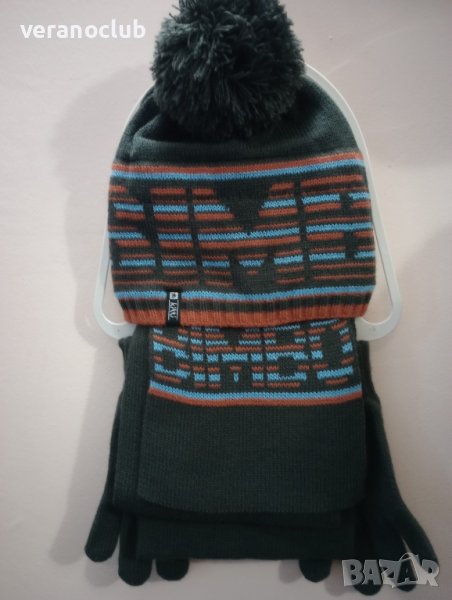 Комплект шапка шал и ръкавици за момче 9 години, снимка 1