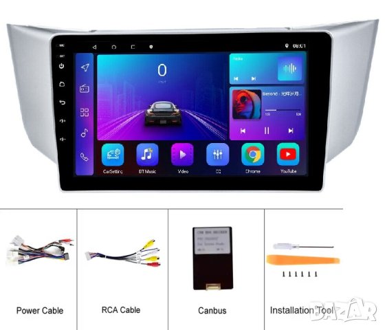 Мултимедия, Двоен дин, за Lexus RX300, RX330, RX350, RX400H, Навигация, плеър, Android, Lexus RX , снимка 12 - Аксесоари и консумативи - 43613647