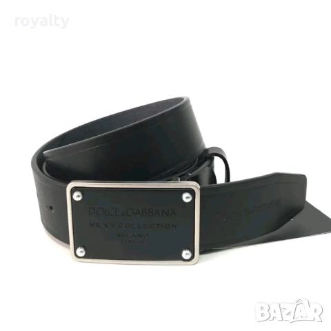 Dolce & Gabbana Естествена Кожа Мъжки Колани Различни Модели 