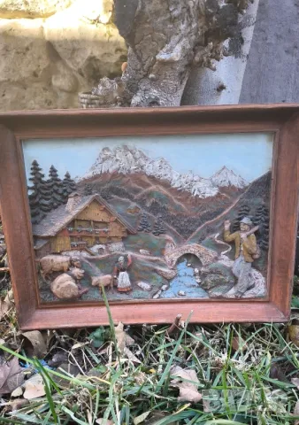 картина от дърворезба