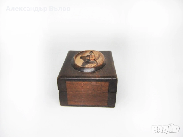 Стара Дървена Кутийка Миниатюра Пейзаж Шварцвалд Германия., снимка 10 - Антикварни и старинни предмети - 51795684