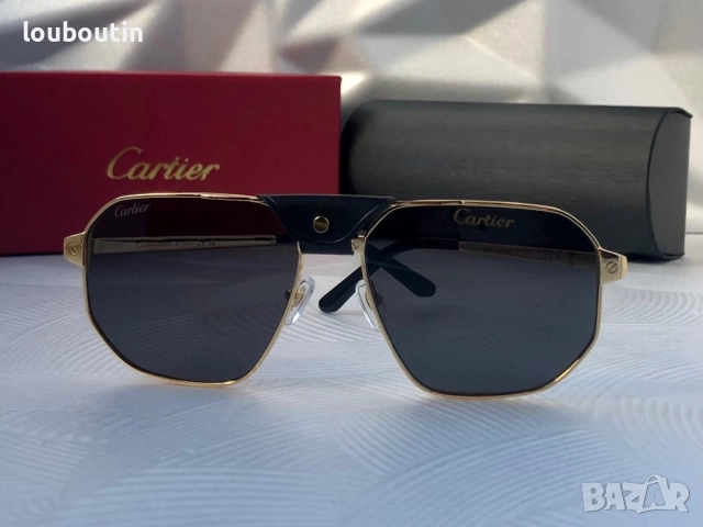 Cartier Мъжки слънчеви очила с кожа 3 цвята, снимка 16 - Слънчеви и диоптрични очила - 51749710