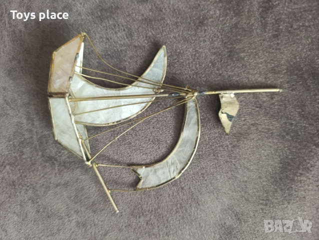 Метална платноходка със седефни платна, снимка 8 - Други - 51461118