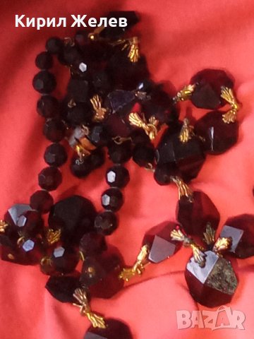 СТАРО КОЛИЕ от ГРАНАТ и БРОНЗ с ПОЗЛАТА 12697, снимка 12 - Антикварни и старинни предмети - 29555319