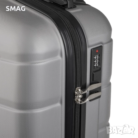 Куфар с колелца 87л, сив метален_1245728, снимка 4 - Куфари - 52189186