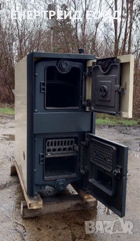 Чугунен котел на твърдо гориво Де Дитрих/De Dietrich 44 kW , снимка 4 - Отоплителни печки - 53504782