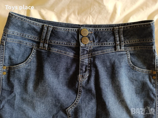 L/XL къса дънкова пола 2, снимка 4 - Поли - 50994869