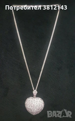 Сръбърен синджир със сърце

, снимка 4 - Колиета, медальони, синджири - 50738427