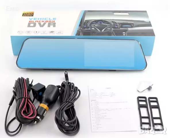 Огледало за обратно виждане 4,5 инча - 1080P - Предна и задна камера  , снимка 2 - Аксесоари и консумативи - 48571730